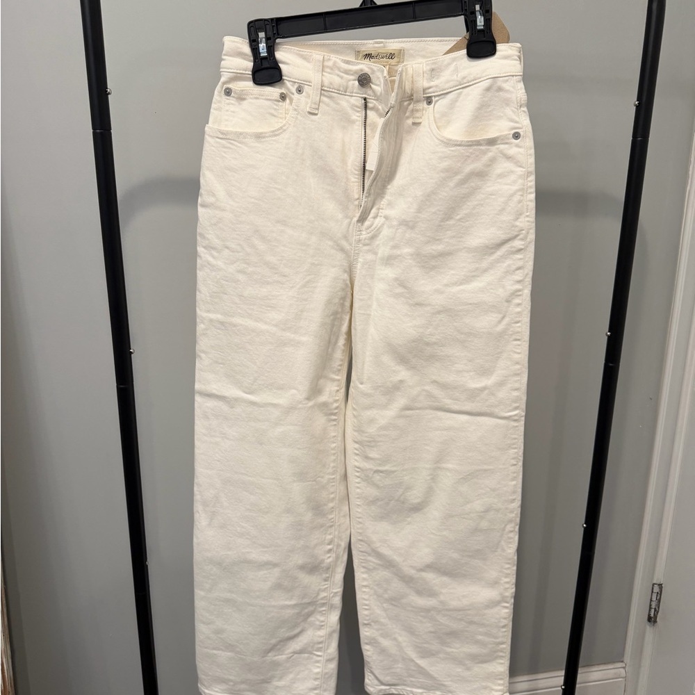 Madewell Cream High-Rise Jeans